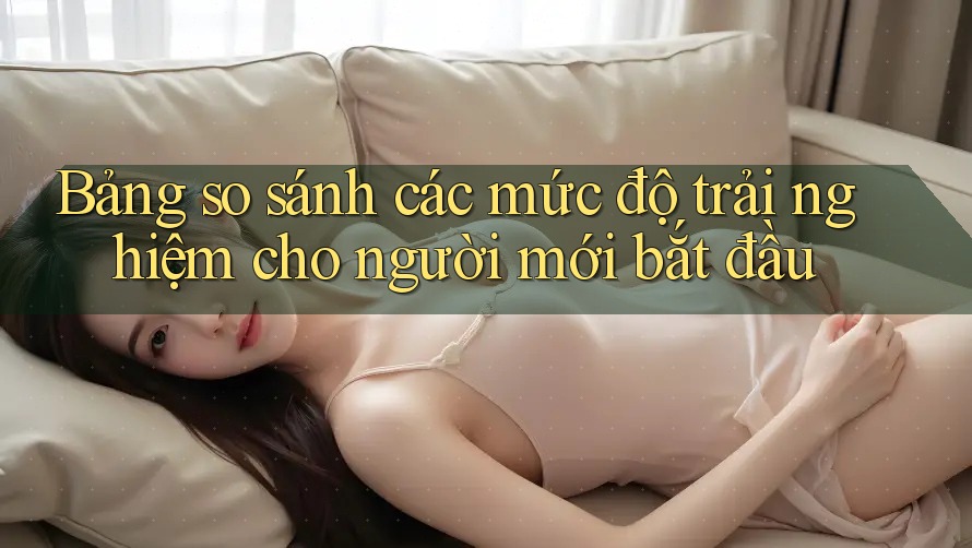 Bảng so sánh các mức độ trải nghiệm cho người mới bắt đầu