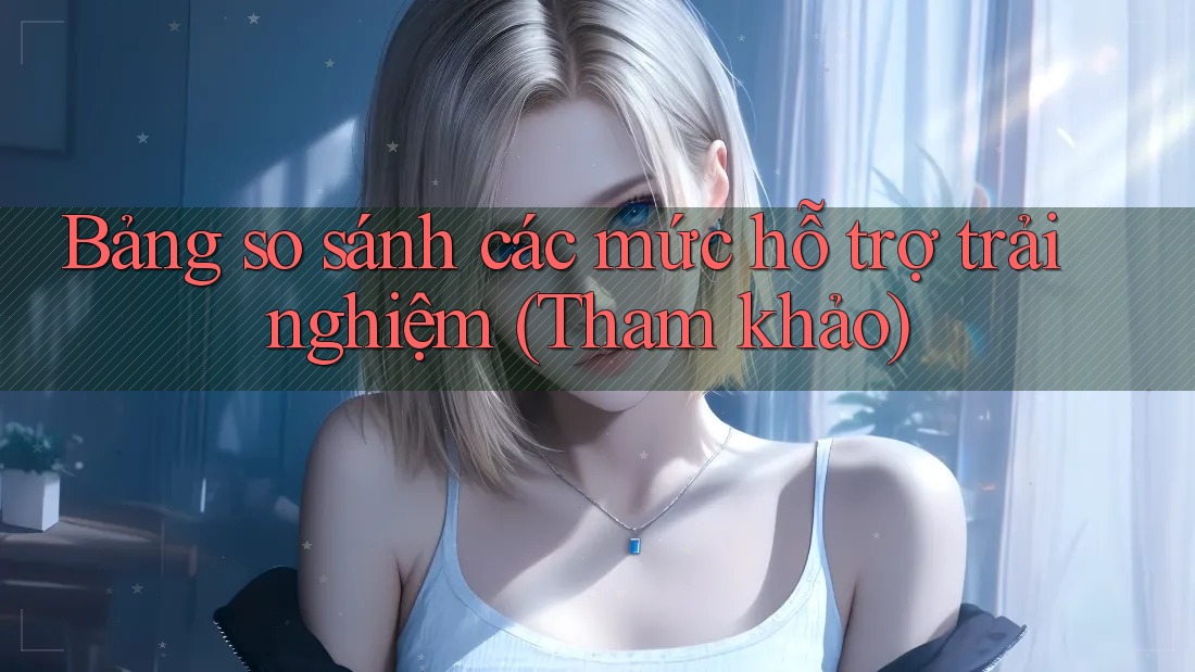 Bảng so sánh các mức hỗ trợ trải nghiệm (Tham khảo)
