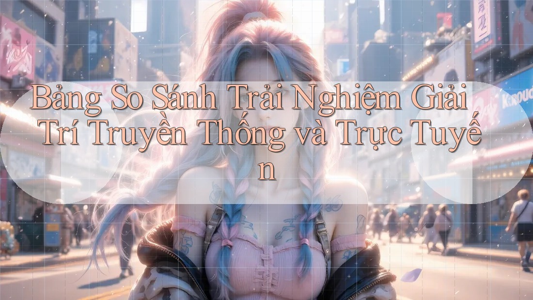 Bảng so sánh trải nghiệm giải trí truyền thống và trực tuyến