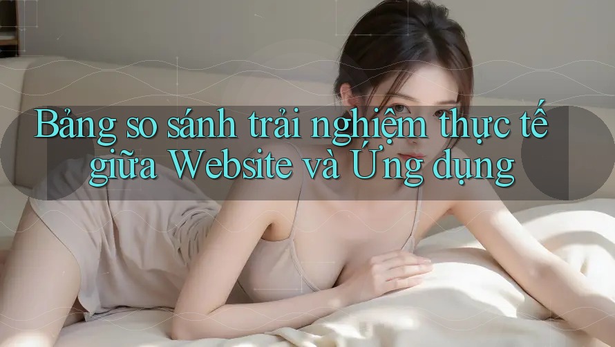 Bảng so sánh trải nghiệm thực tế giữa Website và Ứng dụng