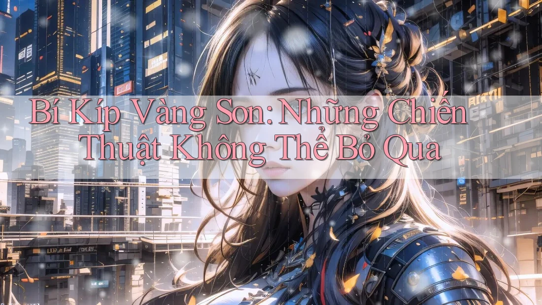 Bí Kíp Vàng Son: Những Chiến Thuật Không Thể Bỏ Qua