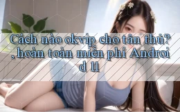Cách nào okvip cho tân thủ, hoàn toàn miễn phí Android 11