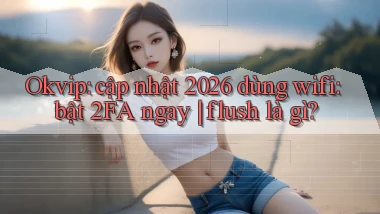 Okvip cập nhật 2026 dùng wifi bật 2FA ngay flush là gì