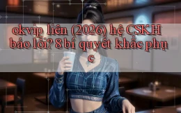 okvip liên (2026) hệ CSKH báo lỗi 8 bí quyết khắc phục