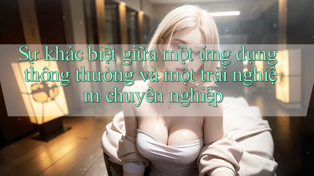 Sự khác biệt giữa một ứng dụng thông thường và một trải nghiệm chuyên nghiệp