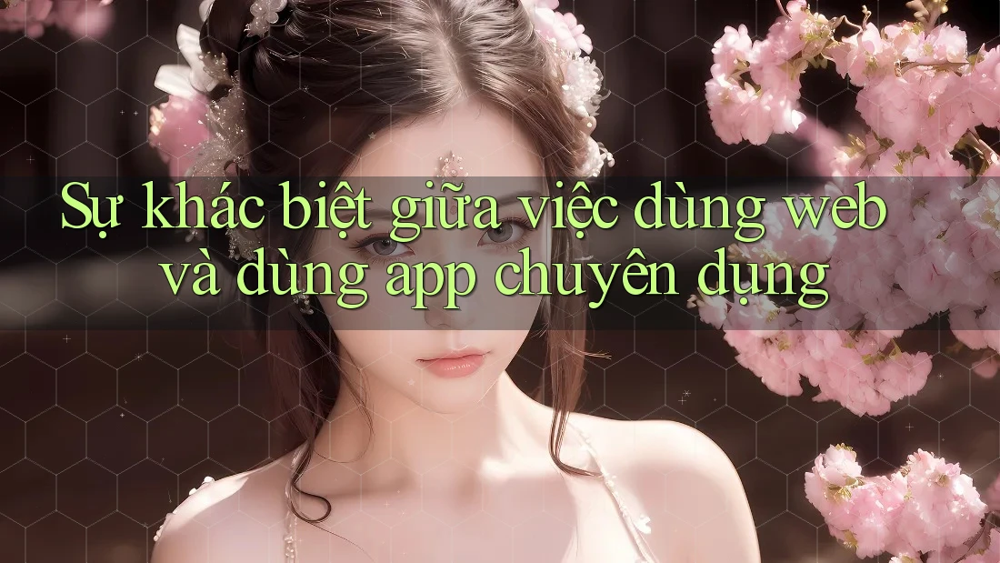Sự khác biệt giữa việc dùng web và dùng app chuyên dụng Sự khác biệt giữa việc dùng web và dùng app chuyên dụng