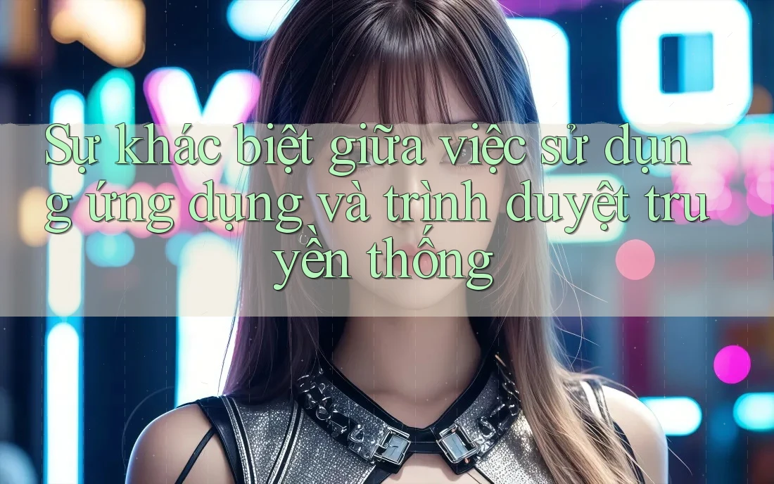 Sự khác biệt giữa việc sử dụng ứng dụng và trình duyệt truyền thống Sự khác biệt giữa việc sử dụng ứng dụng và trình duyệt truyền thống
